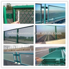 Red antideslumbrante revestida verde del panel de malla del PVC